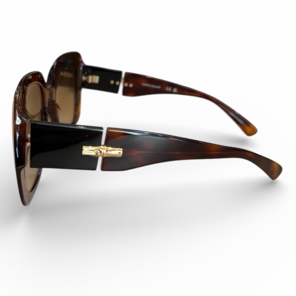 Longchamp Tortoise Shell Square Sunglasses NWT - image 7